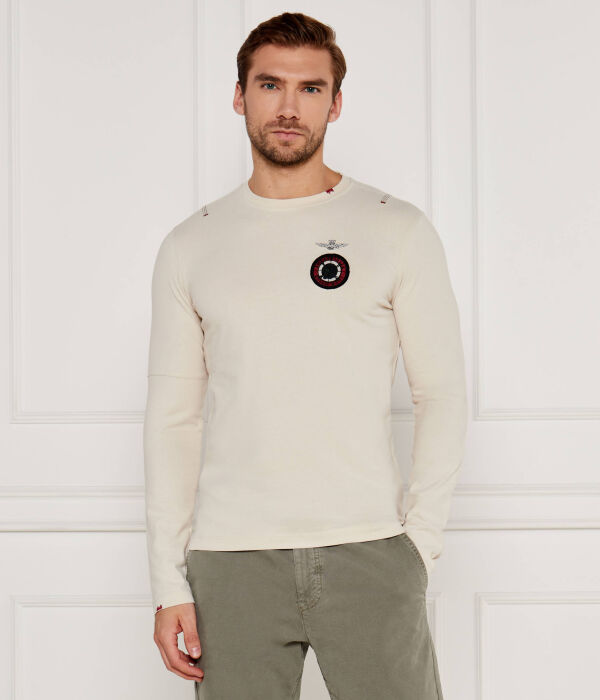 

Лонгслив Aeronautica Militare Regular Fit, бежевый