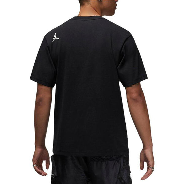 Футболка Air Jordan 23 Engineered Solid Color Pocket Round Neck Casual Short Sleeve Black, черный — фото 4