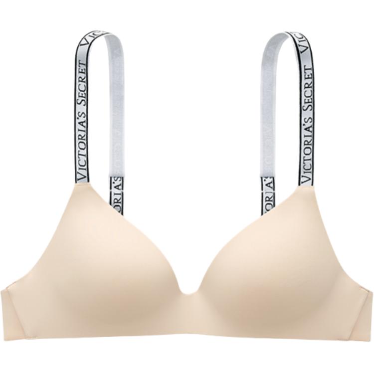 

Женский бюстгальтер Victoria's Secret, 5R48 Черный Логотип Беспроволочный