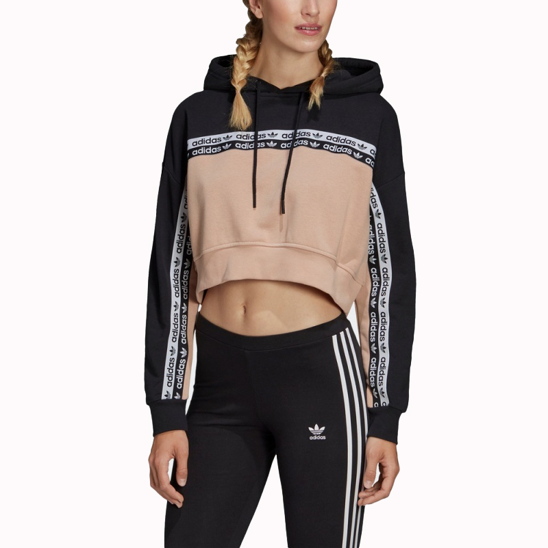 Свитшот Женский Pearl Smoke Gray Adidas Originals, Pearl Smoke Gray/Black — фото 4
