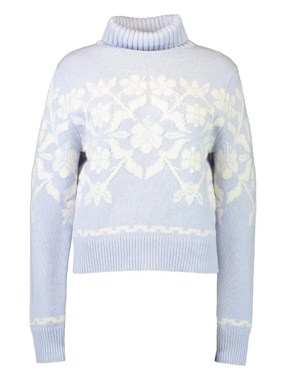 

Свитер Zoe с высоким воротником и цветочным принтом High Sport, синий