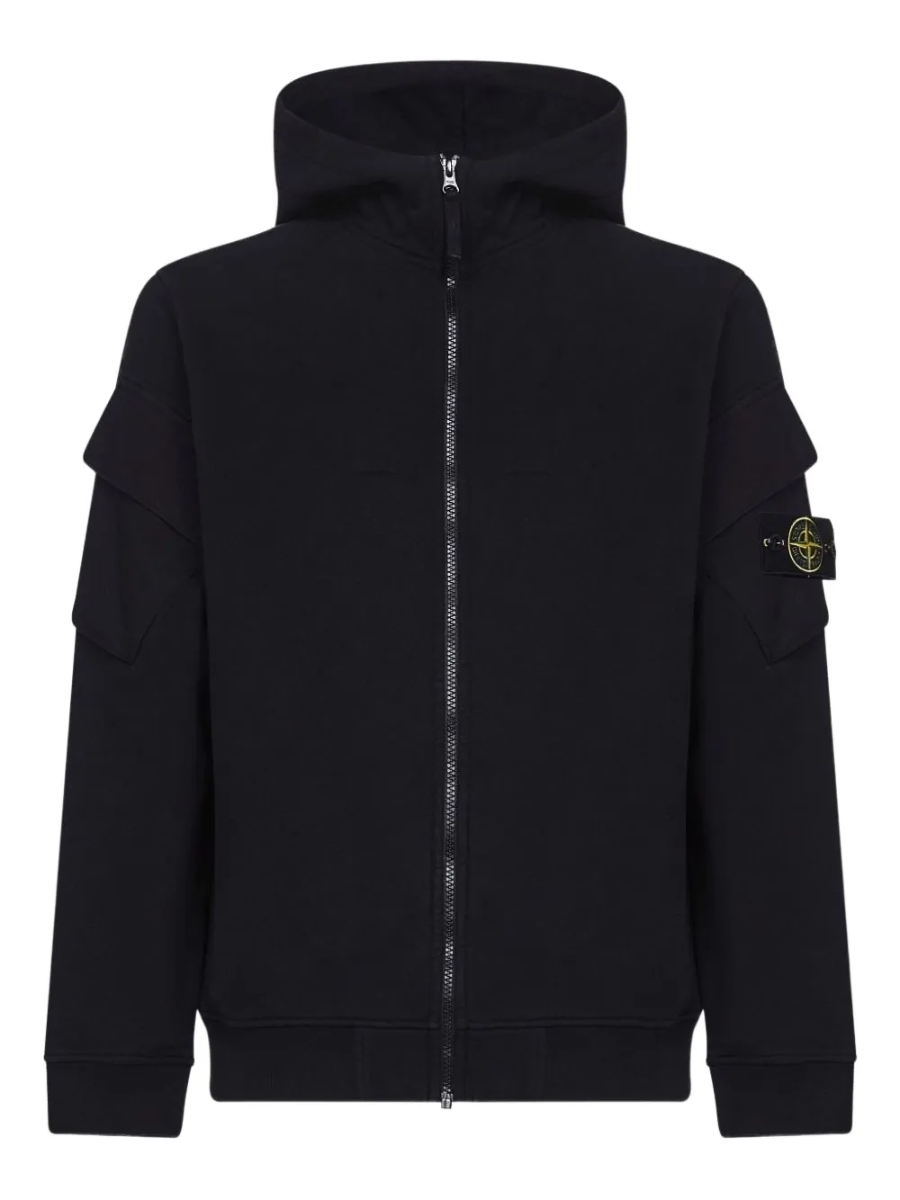 

Худи на молнии Stone Island, черный