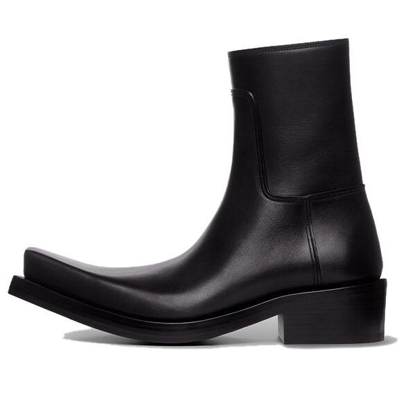 

Кроссовки santiago booties 'black matte calfskin' Balenciaga, черный