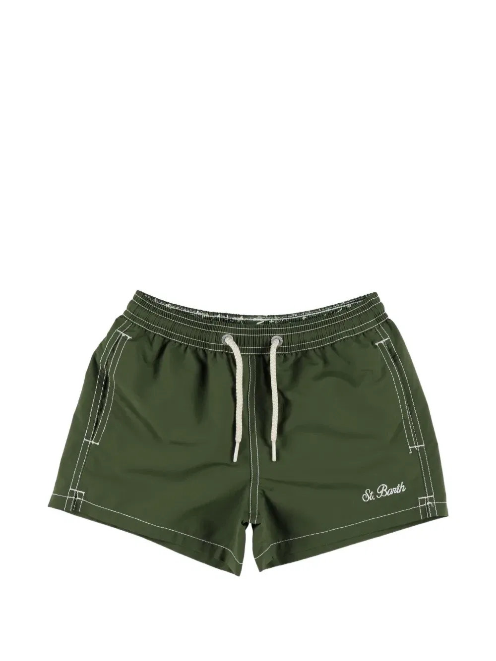 Пляжные шорты на завязках MC2 Saint Barth Kids, зеленый