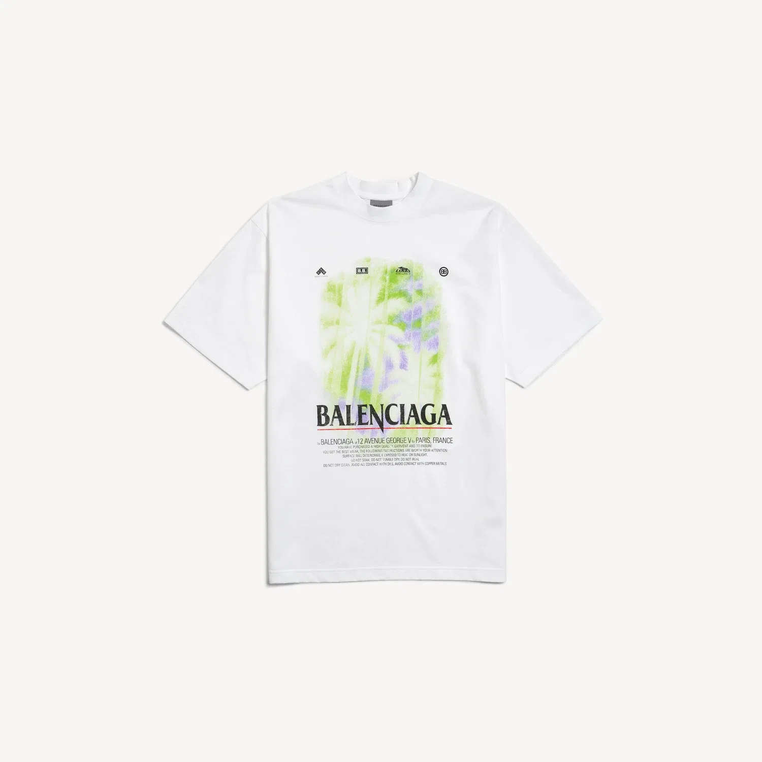 Женская футболка The Window среднего кроя цвета White Balenciaga, белый