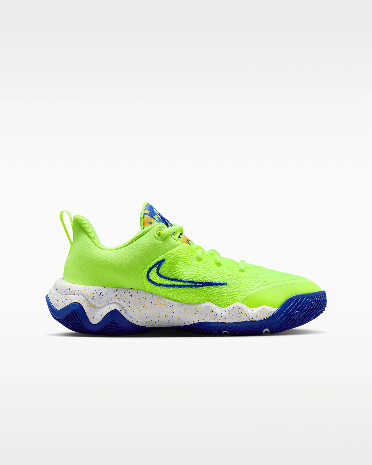 Детские баскетбольные кроссовки Giannis Immortality 4 SE, Volt Ice/Game Royal/Laser Orange/Multi-Color — фото 3