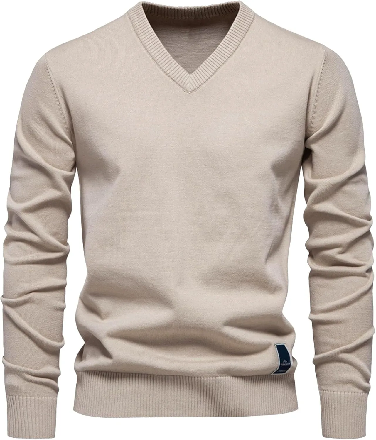 Мужской свитер с V-образным вырезом Solid Slim Fit — фото 3