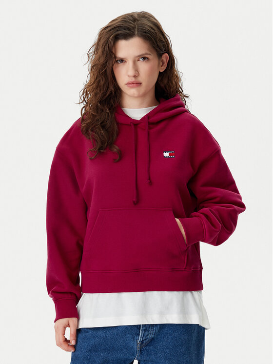 

Толстовка свободного кроя Badge DW0DW19414 Tommy Jeans, розовый