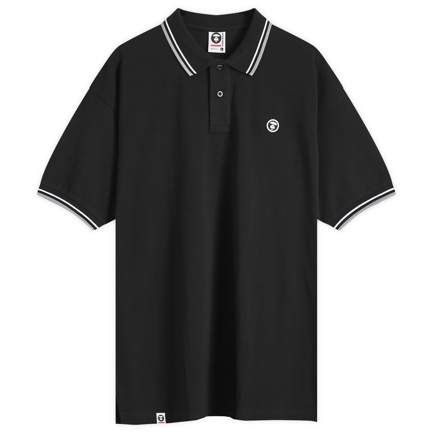 

Поло Aape Heart Logo Polo, черный
