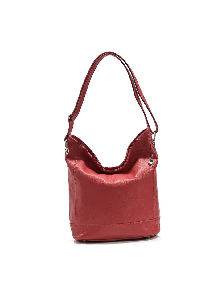 

Сумка через плечо из кожи, сумка-шоппер Florence красного цвета, примерно 37 см Florence