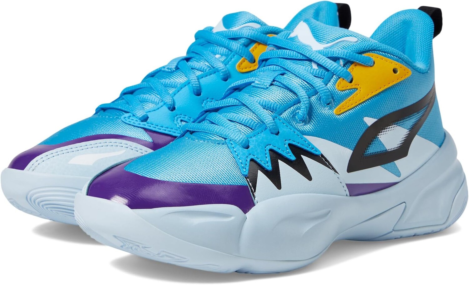 

Кроссовки Puma Puma Kids Genetics Basketball Sneaker, цвет Luminous Blue/Icy Blue