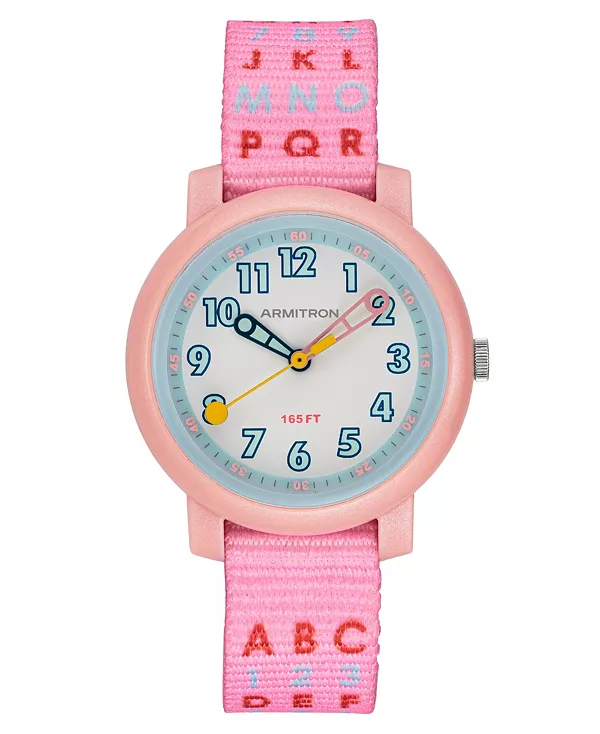 

Детские кварцевые часы Jumpstart из розового нейлона, 32 мм Armitron, pink