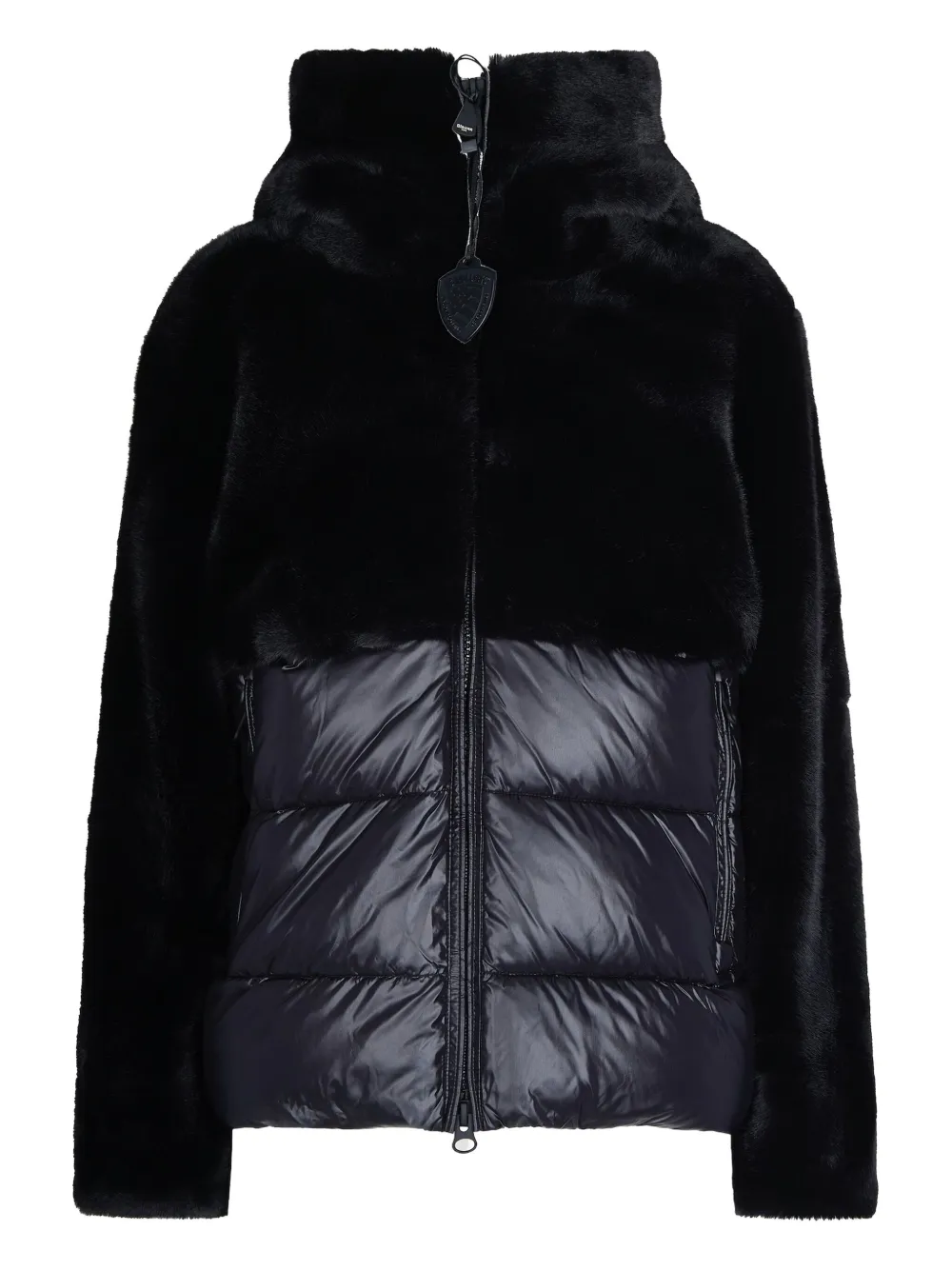 

Куртка с вставками из искусственного меха Blauer, черный