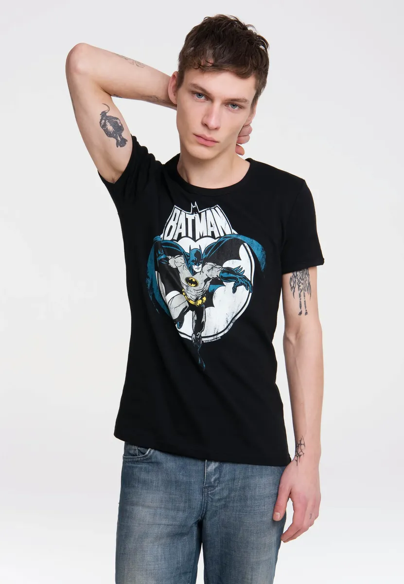 

Logoshirt Футболка "Бэтмен" с винтажным принтом, черный