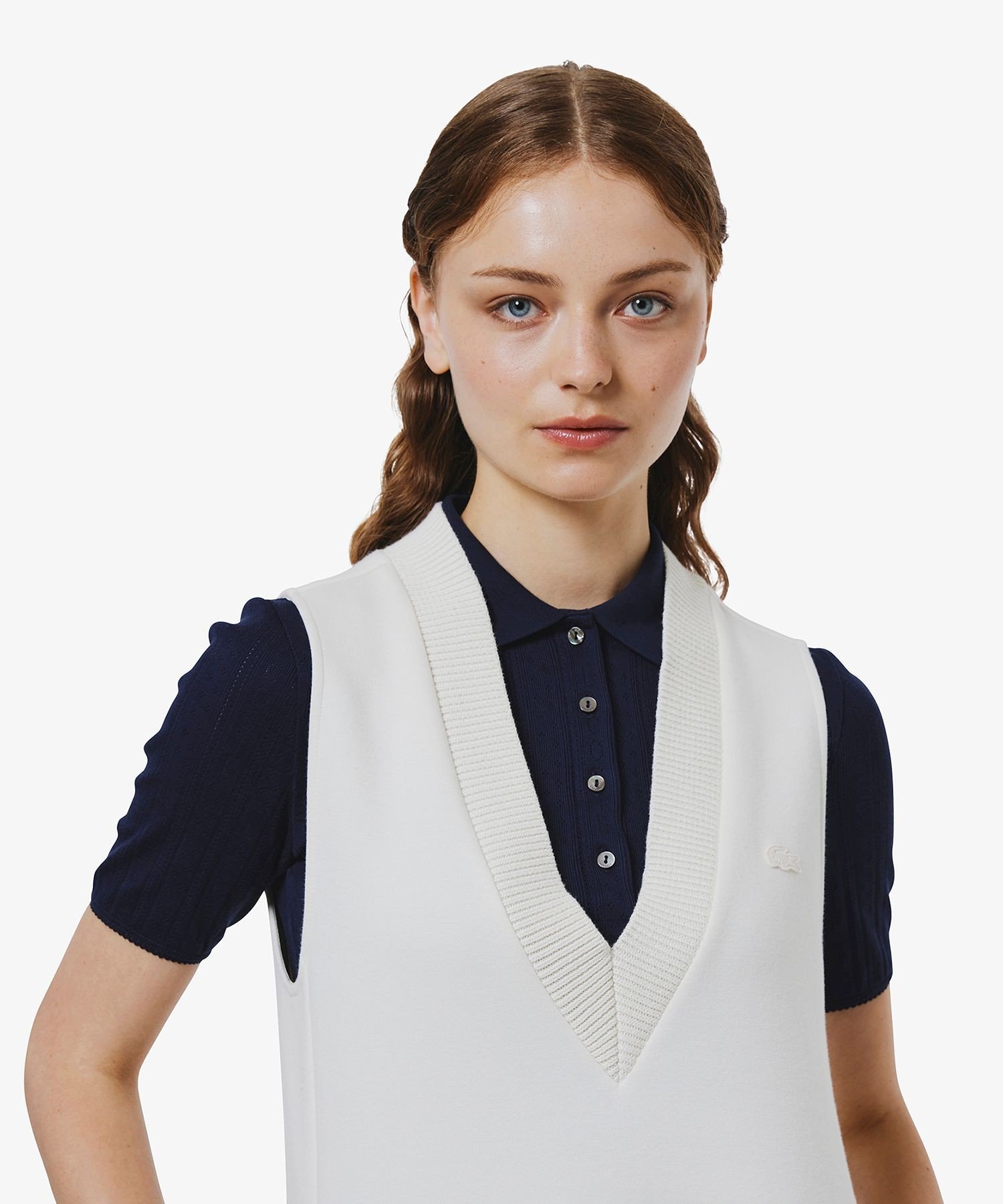 Платье-свитер LACOSTE Off White — фото 4
