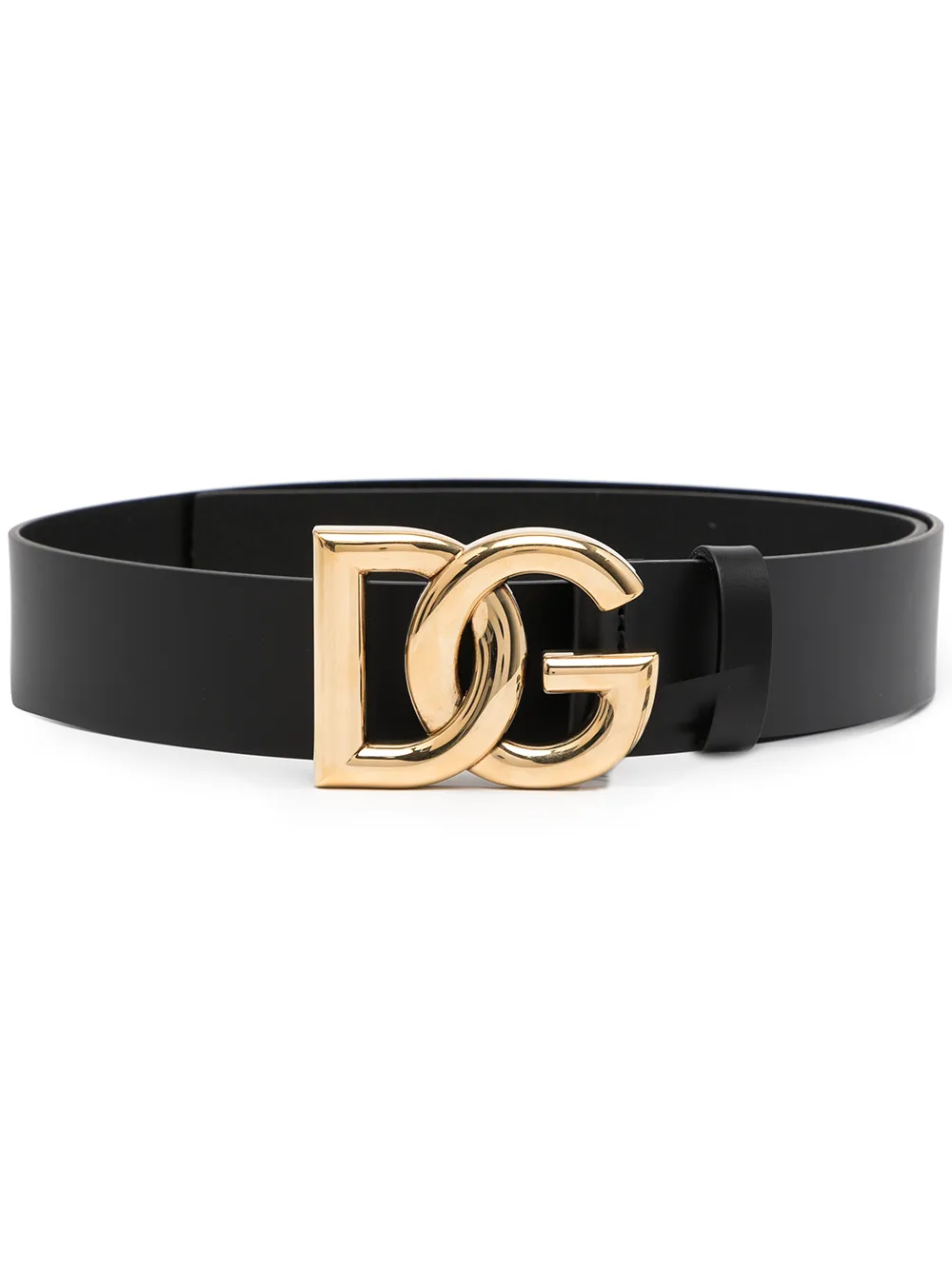 

Ремень с пряжкой-логотипом DOLCE & GABBANA, черный