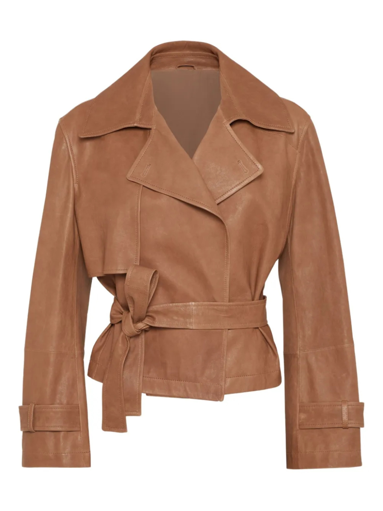 

Brunello Cucinelli кожаная куртка на молнии, коричневый