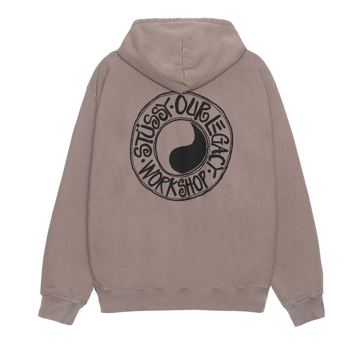 Худи Stussy x Our Legacy Work Shop Buana Hoodie Taupe, коричневый — фото 2