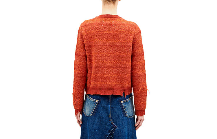 

Укороченный топ женский оранжевый Maison Margiela