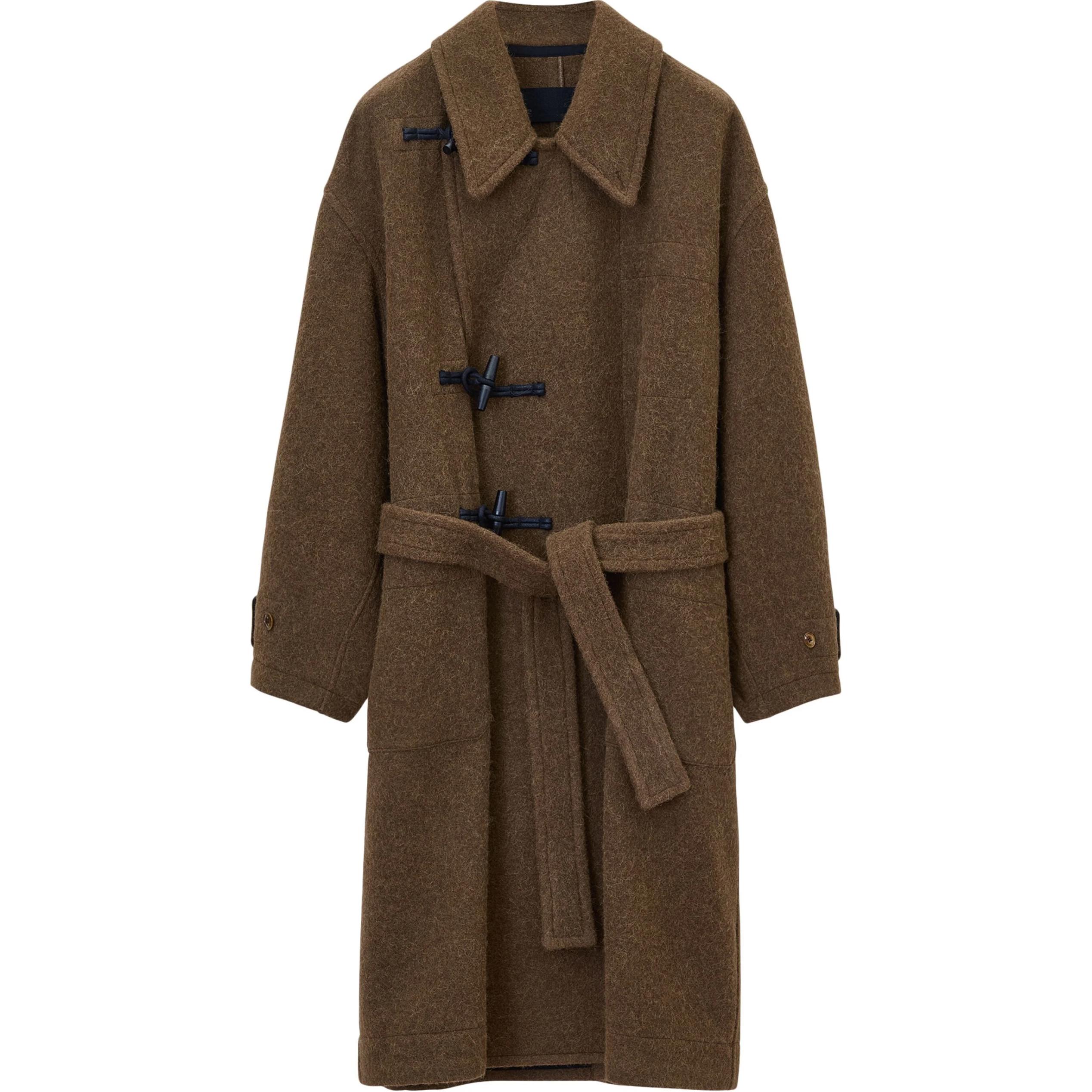 

Lemaire Приталенное пальто с прямым подолом, Brown