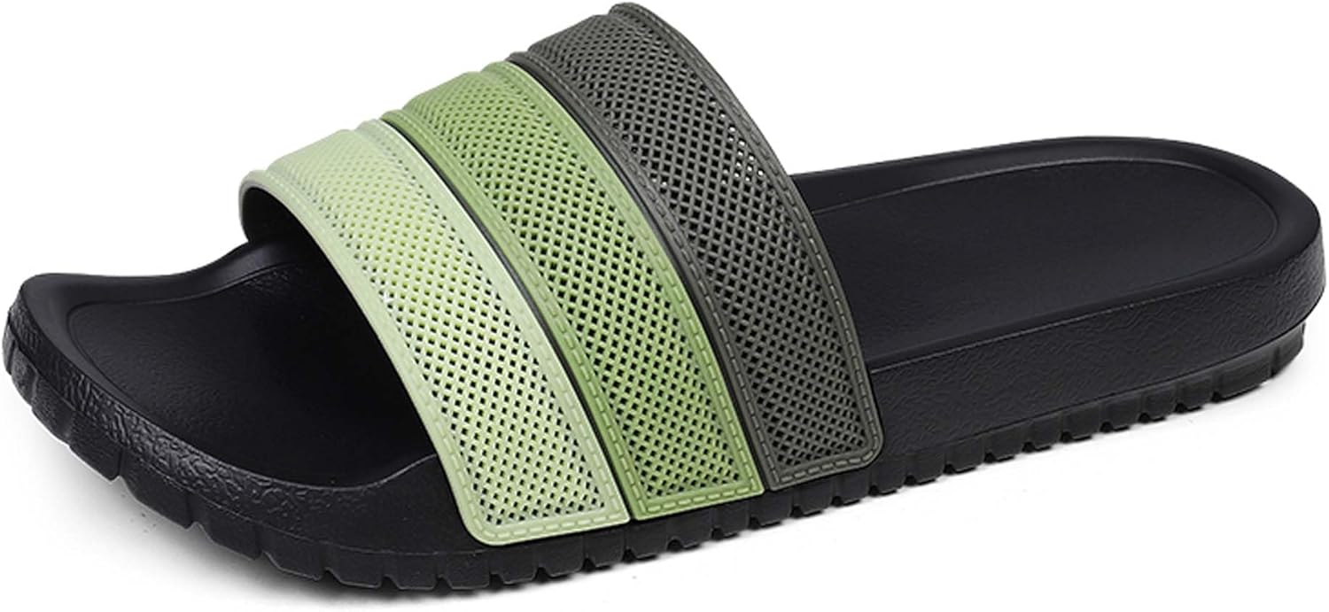 

Летние повседневные и легкие мужские тапочки-сандалии UANGLI, тапочки с елочкой, дышащие и удобные, зеленый