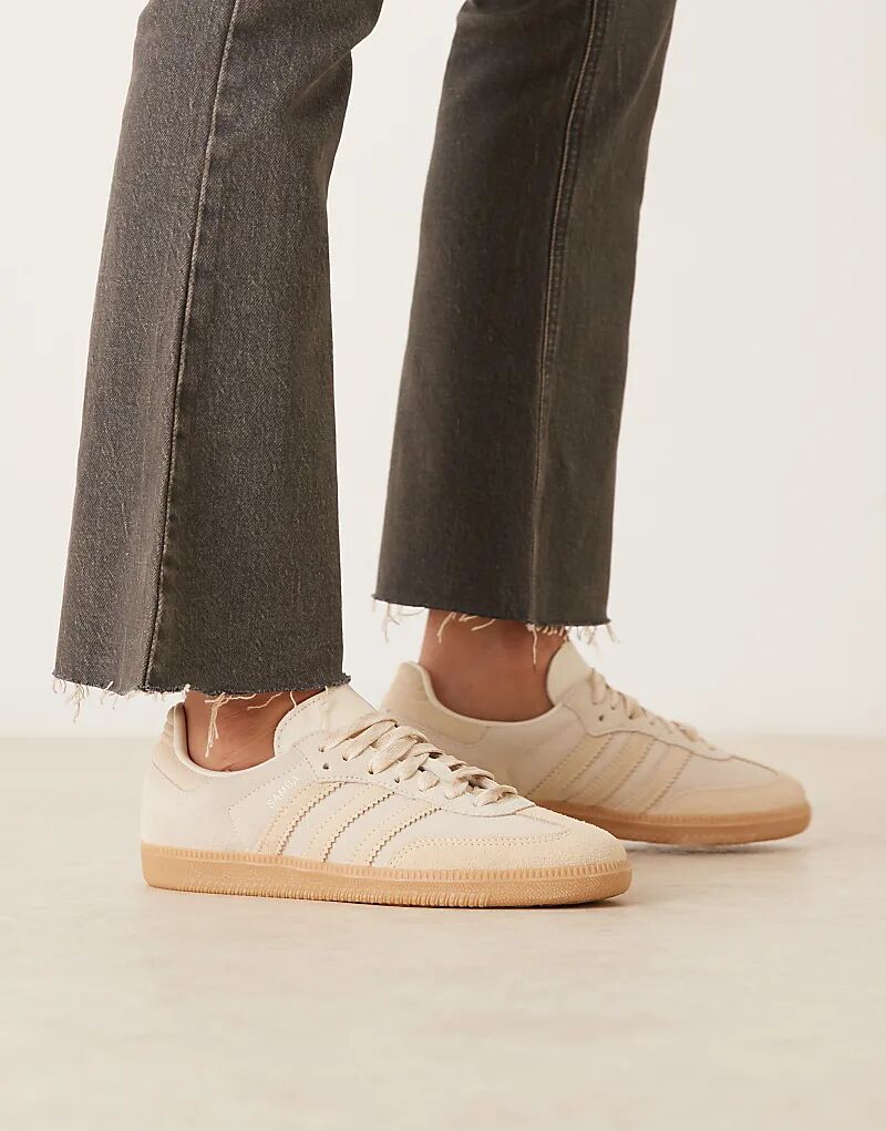 Кроссовки Adidas Originals Samba OG кремового и песочного цветов