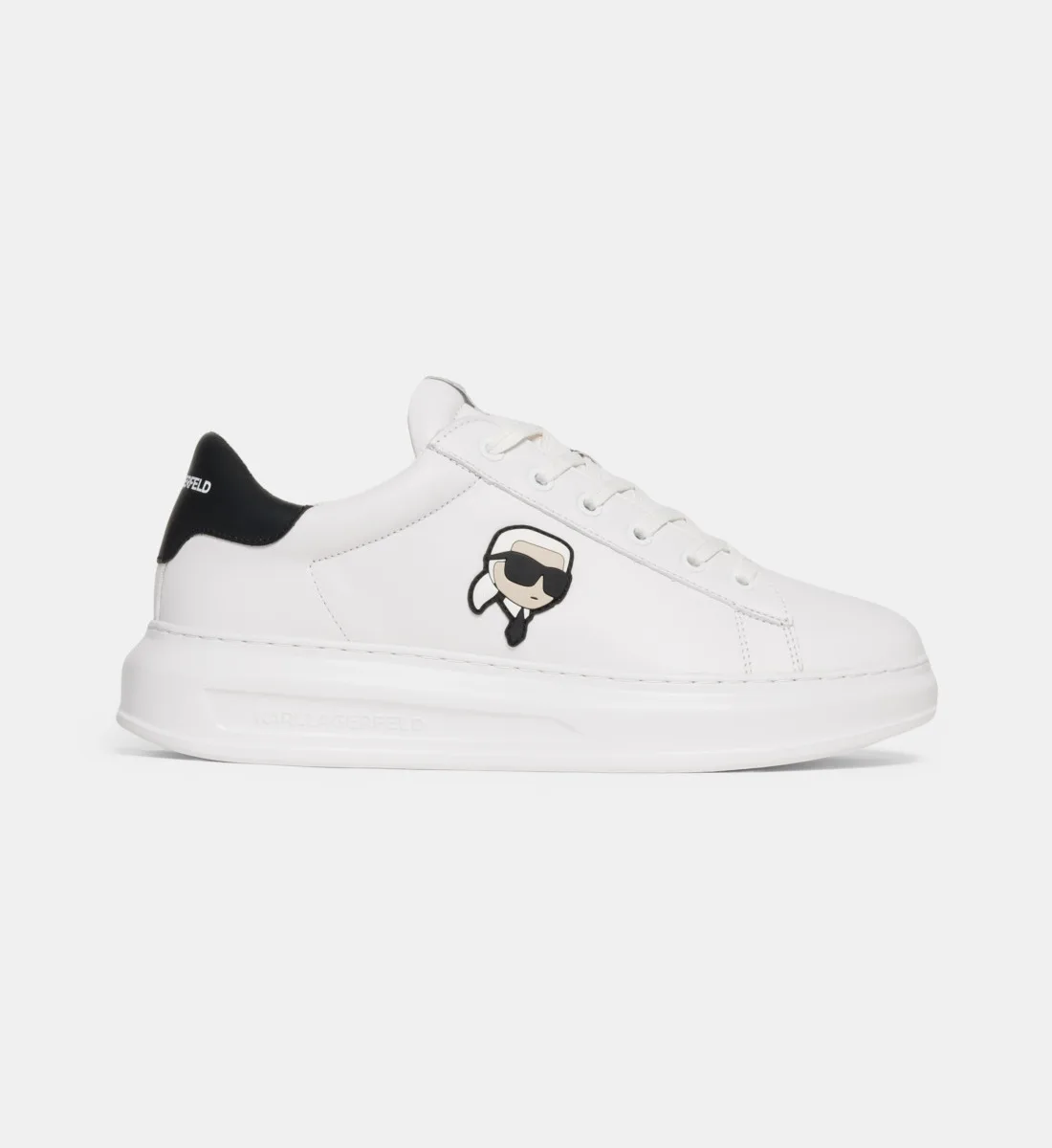 Низкие кеды Kapri emoji из кожи KARL LAGERFELD, белый