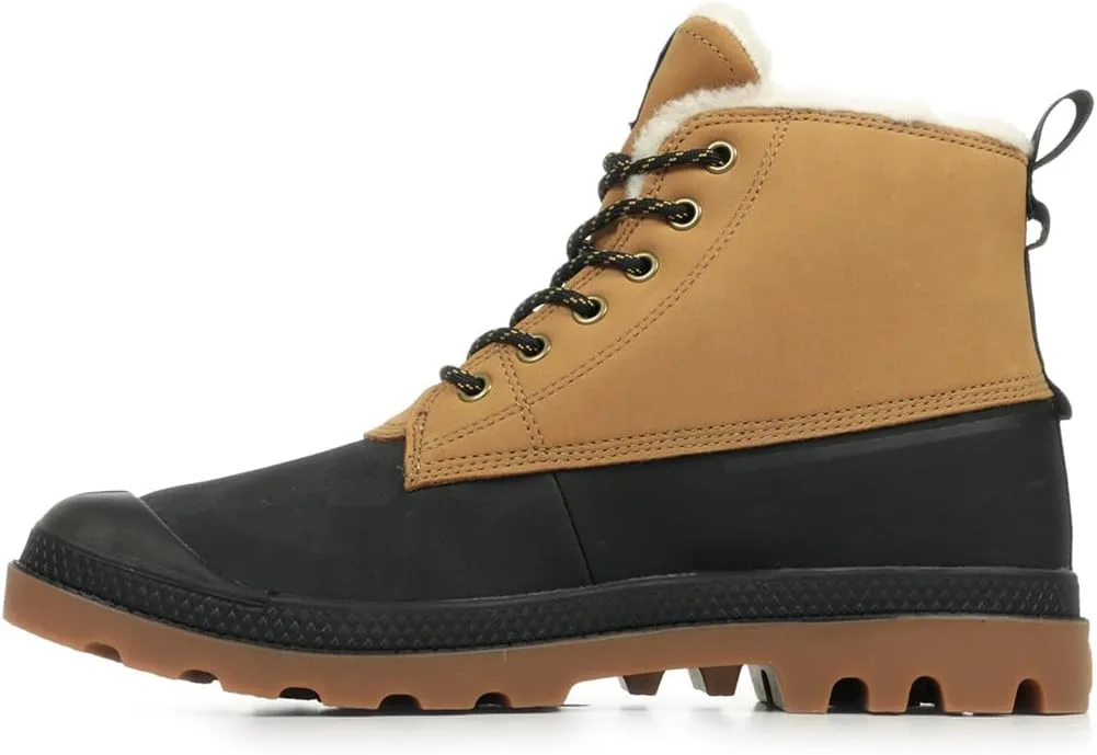 Ботинки Palladium Unisex Pampa Duck Wl WP+ до щиколотки, темно-коричневый — фото 4