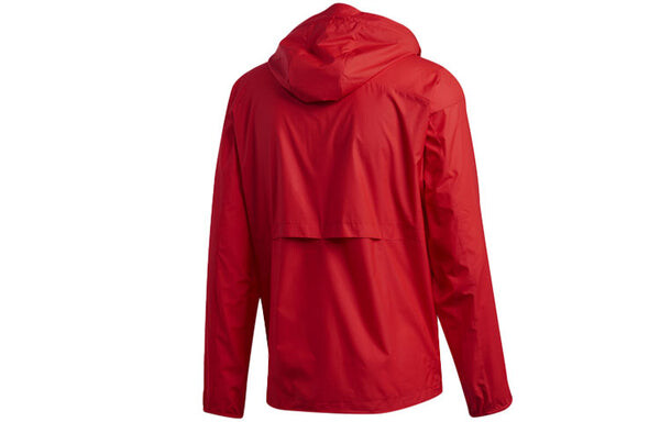 Куртка adidas Casual Sports hooded Long Sleeves Jacket Red, красный — фото 2