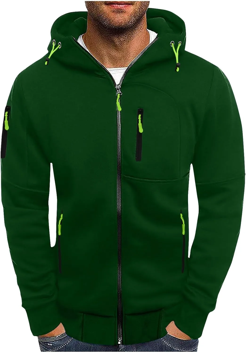 

Мужская худи на молнии 2024