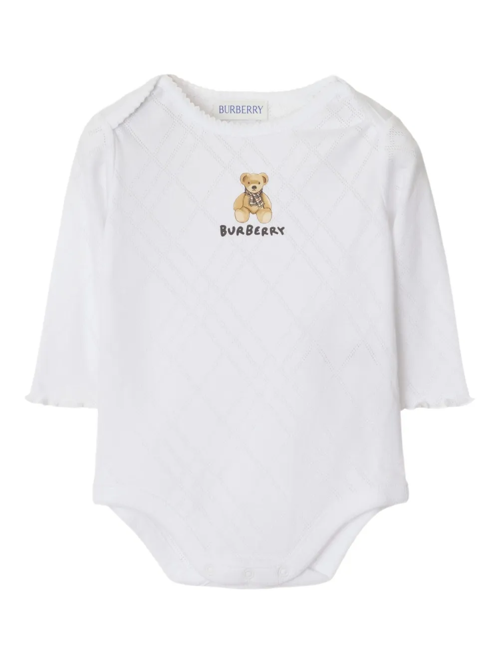 

Комбинезон для новорожденного Thomas Bear BURBERRY KIDS, белый