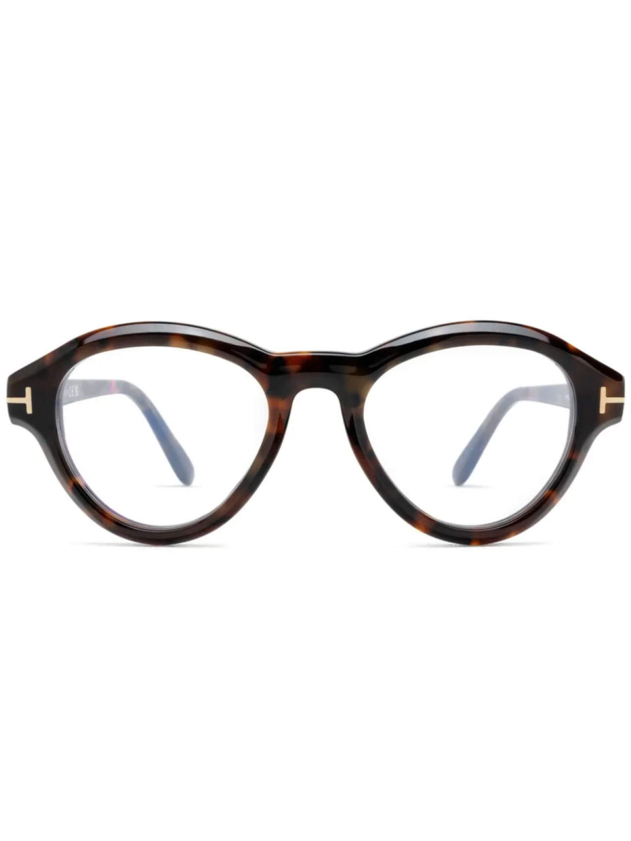 

TOM FORD Eyewear очки в круглой оправе, коричневый