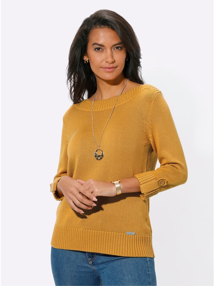 

Свитер с рукавами 3/4 кукурузно-желтого цвета WITT WEIDEN