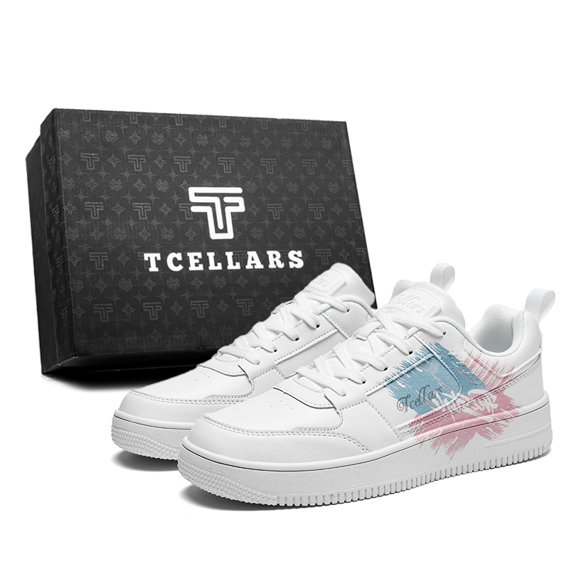 

TCELLARS Устойчивые к истиранию легкие низкие скейтбордские ботинки для увеличения роста унисекс коробка White (Thunderous Strike), цвет White (Thunderous Strike)