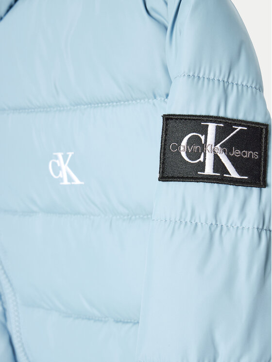 Зимняя куртка regular fit Inst Logo IB0IB02174 Calvin Klein Jeans, синий — фото 3