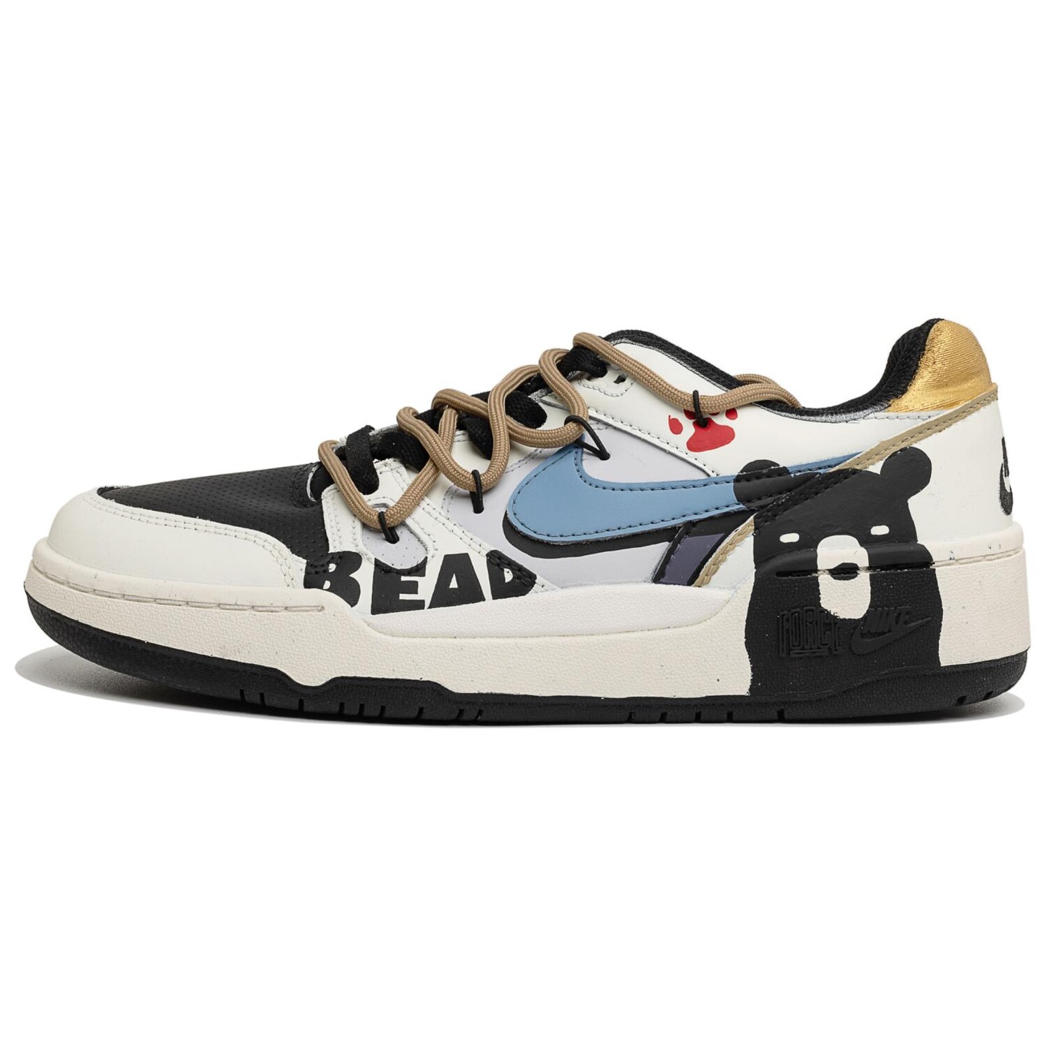 

Кроссовки Nike Full Force Skateboarding Shoes Unisex Low-top White/black, белый