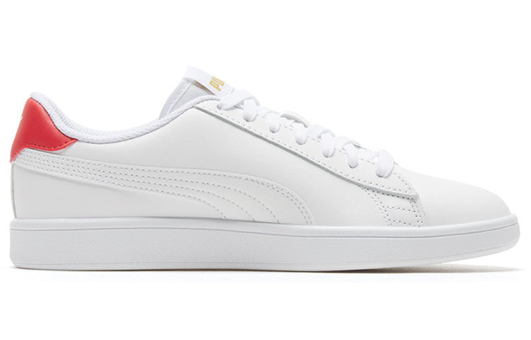Кеды PUMA Smash V2 'White High Risk Red', красный — фото 2