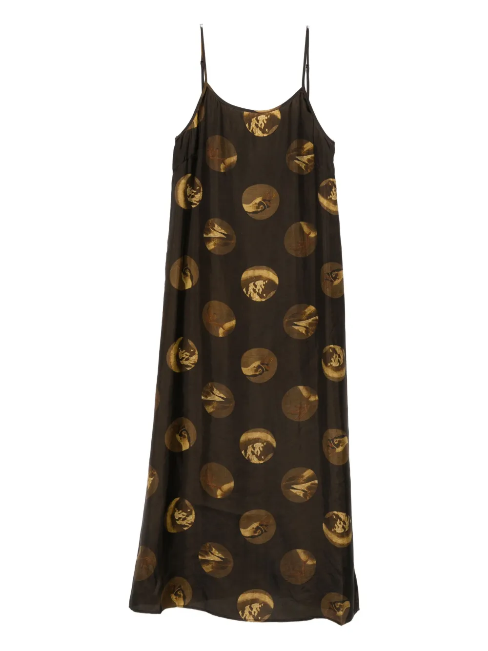 

Платье с узором Uma Wang, коричневый