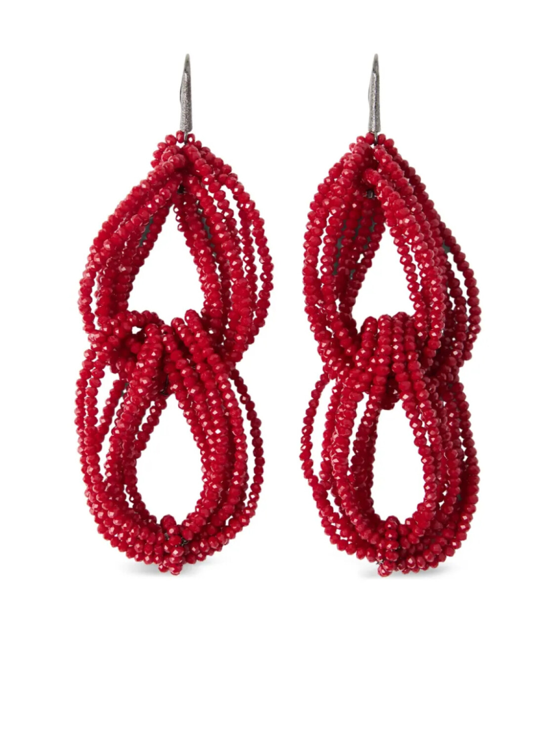 

Серьги-подвески из бисера Brunello Cucinelli, красный