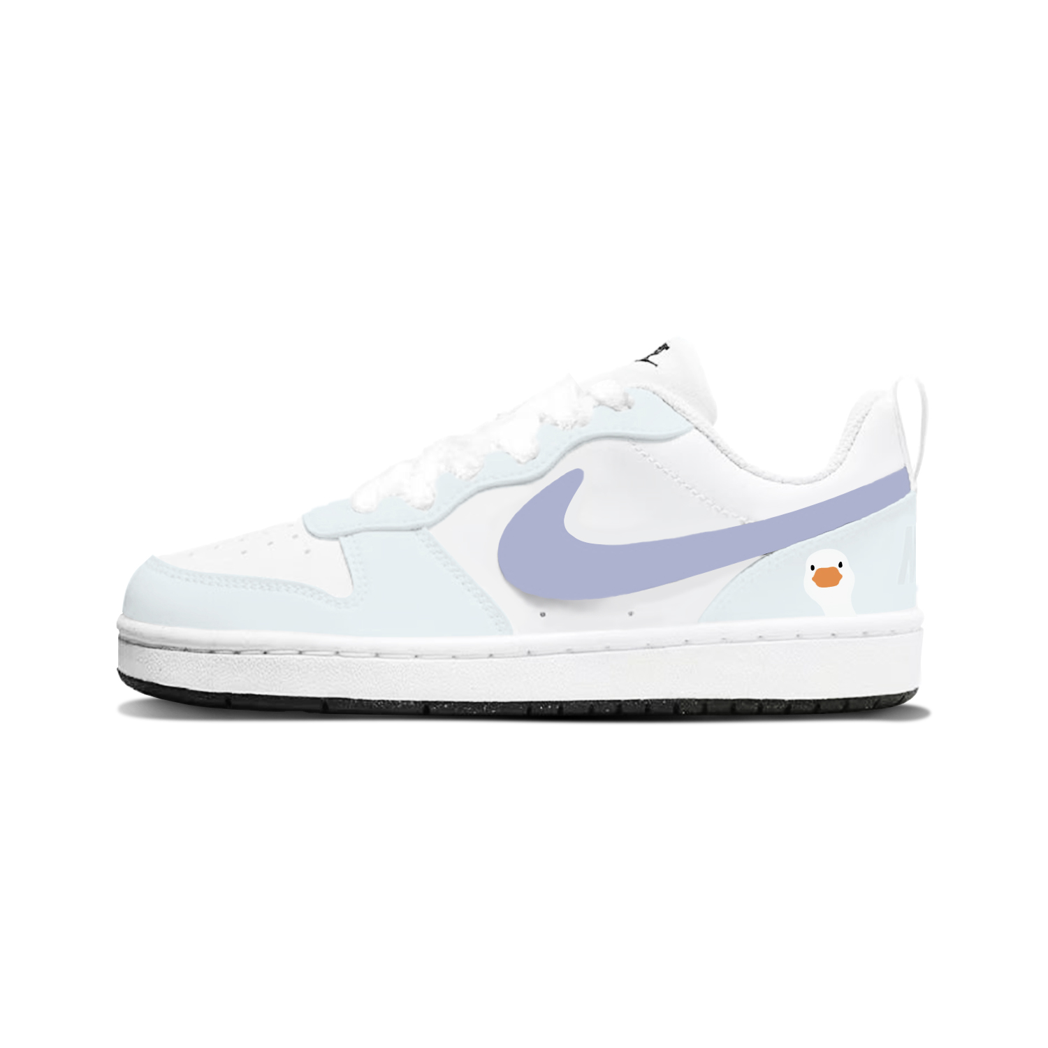 

Nike Кроссовки для скейтбординга Court Borough Slip Resistant Abrasion Resistant Low top для детей бело-синие унисекс