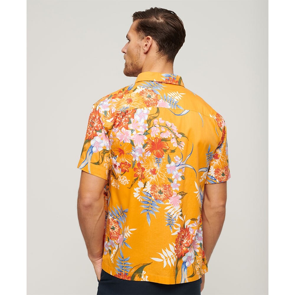 Рубашка с коротким рукавом Superdry Hawaiian, желтый — фото 2