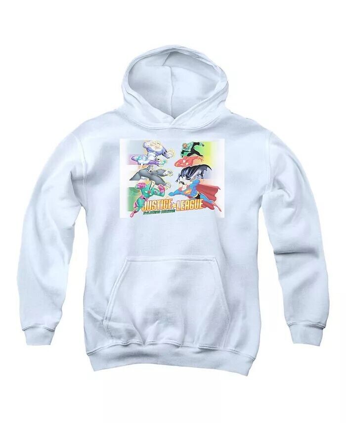 

Boys of America Youth Evildoers Beware Pull Over Hoodie / Толстовка с капюшоном Justice League, белый