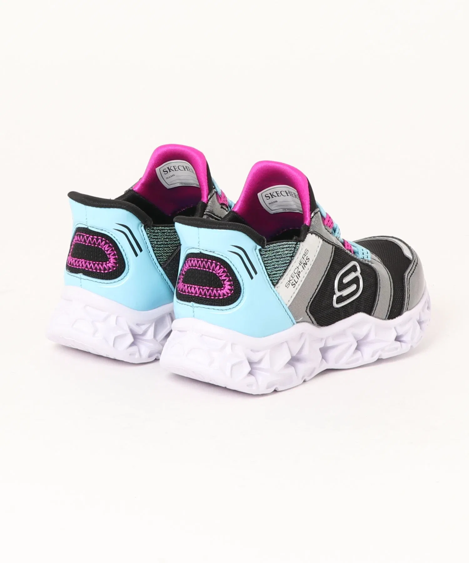 Детские кроссовки SKECHERS GALAXY LIGHTS - BRIGHT COSMIC чёрные — фото 2
