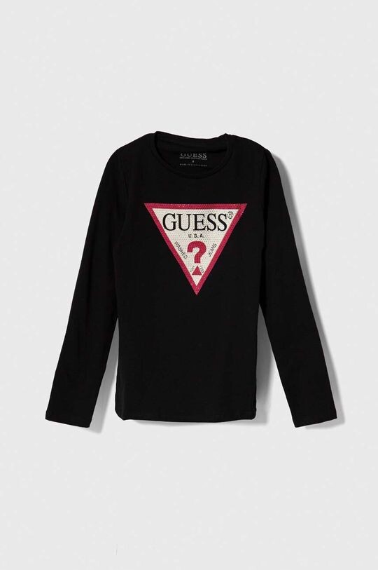 

Детская футболка с длинными рукавами Guess, черный