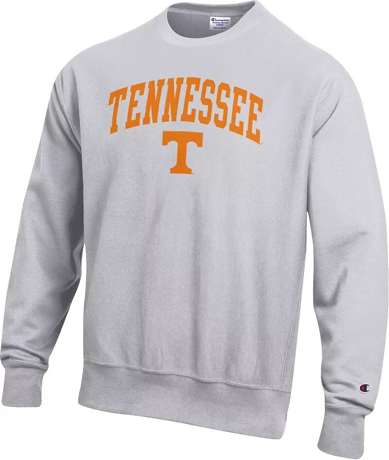 

Мужская серая толстовка с круглым вырезом с обратным переплетением Champion Tennessee Volunteers