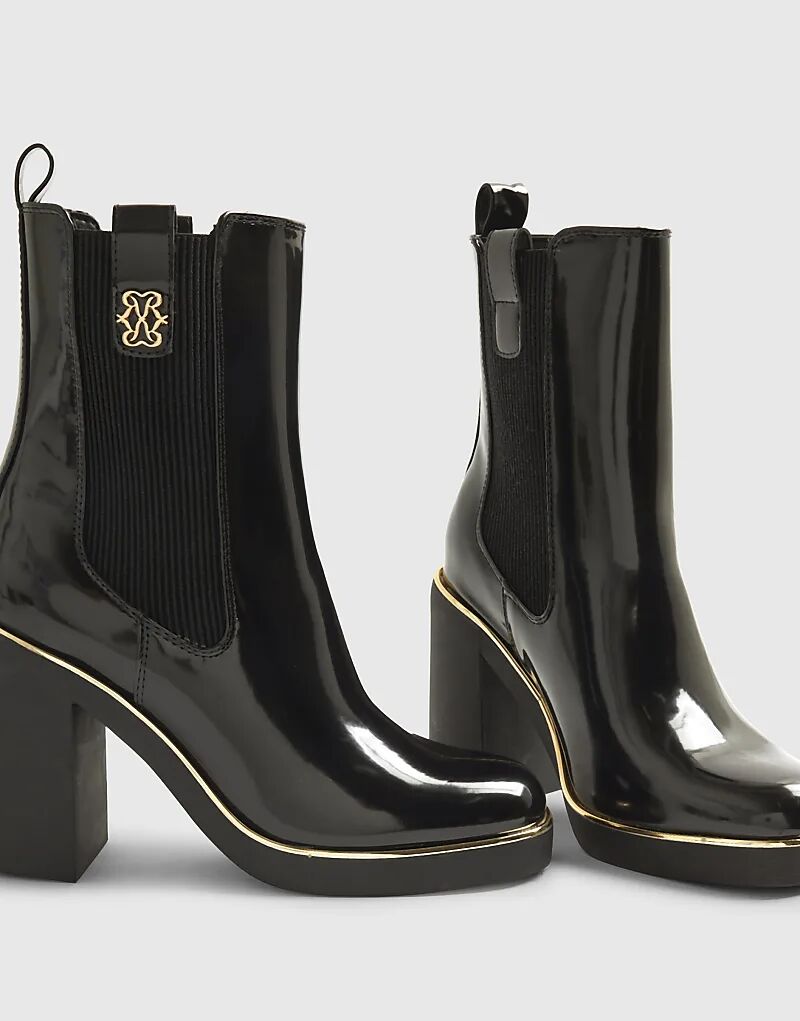 Ботинки челси на каблуке River Island черного цвета — фото 3
