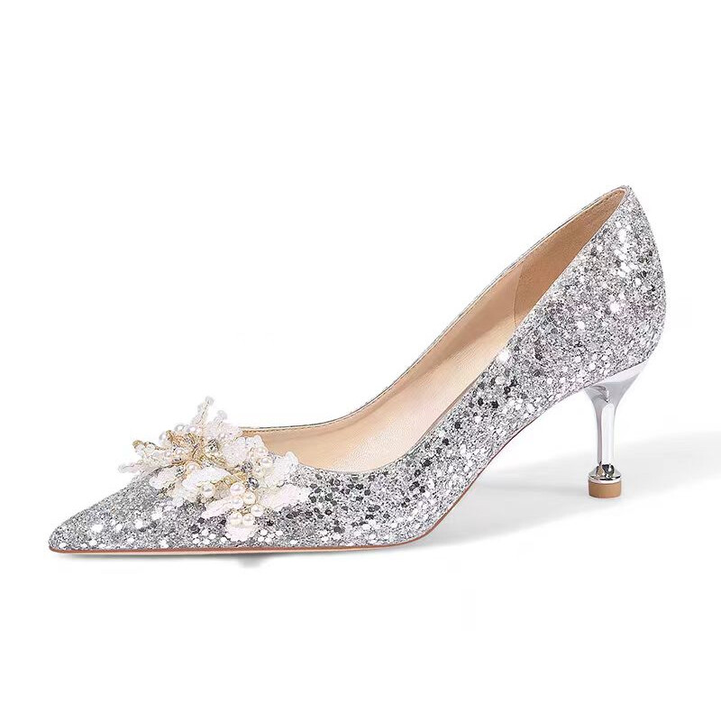 Туфли женские на высоком каблуке Imono, цвет Champagne Gold 4cm — фото 3