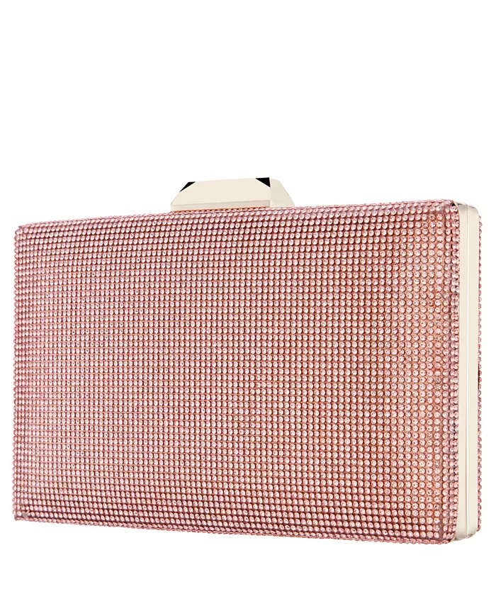 

Женская кристальная сумочка-клатч Minaudiere Nina, розовый