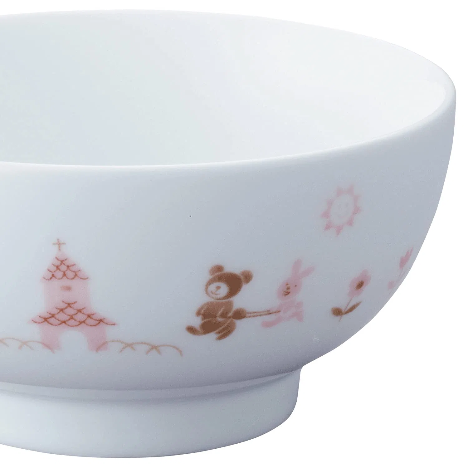 Детская миска для риса «Light Step» 230 мл, розовая, от Noritake — фото 3