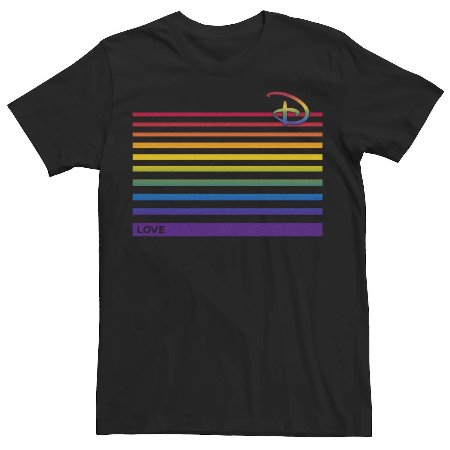 

Мужская футболка Disney в полоску Love Rainbow Licensed Character